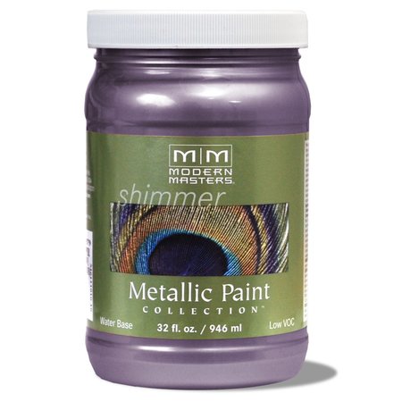 MODERN MASTERS Shimmer Satin Lilac Metallic Paint 1 qt ME42732